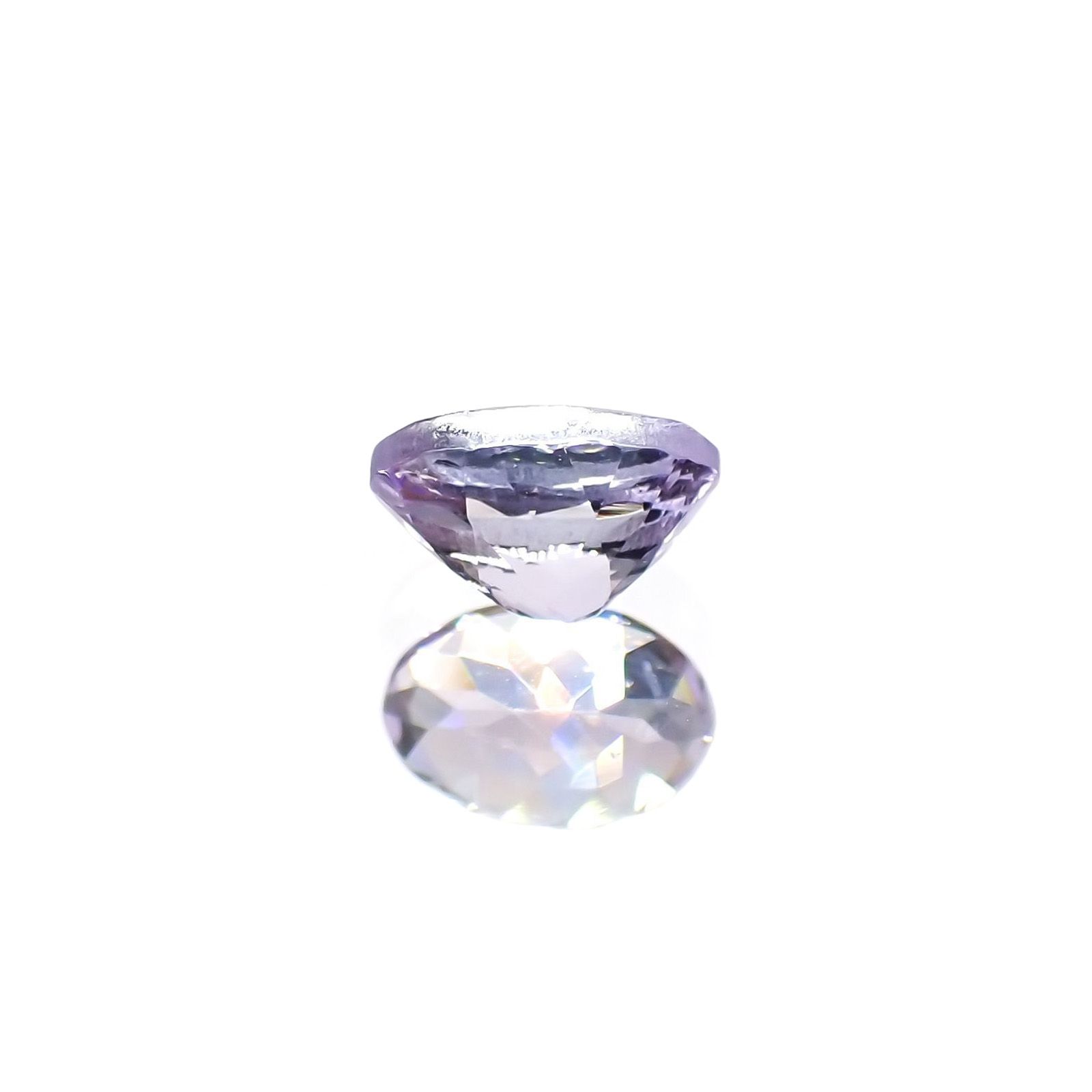 バイオレットゾイサイト(宝石名バイオレット・ゾイサイト)タンザニア産 識別済 0.56ct / 6x4mm前後 [220114944]