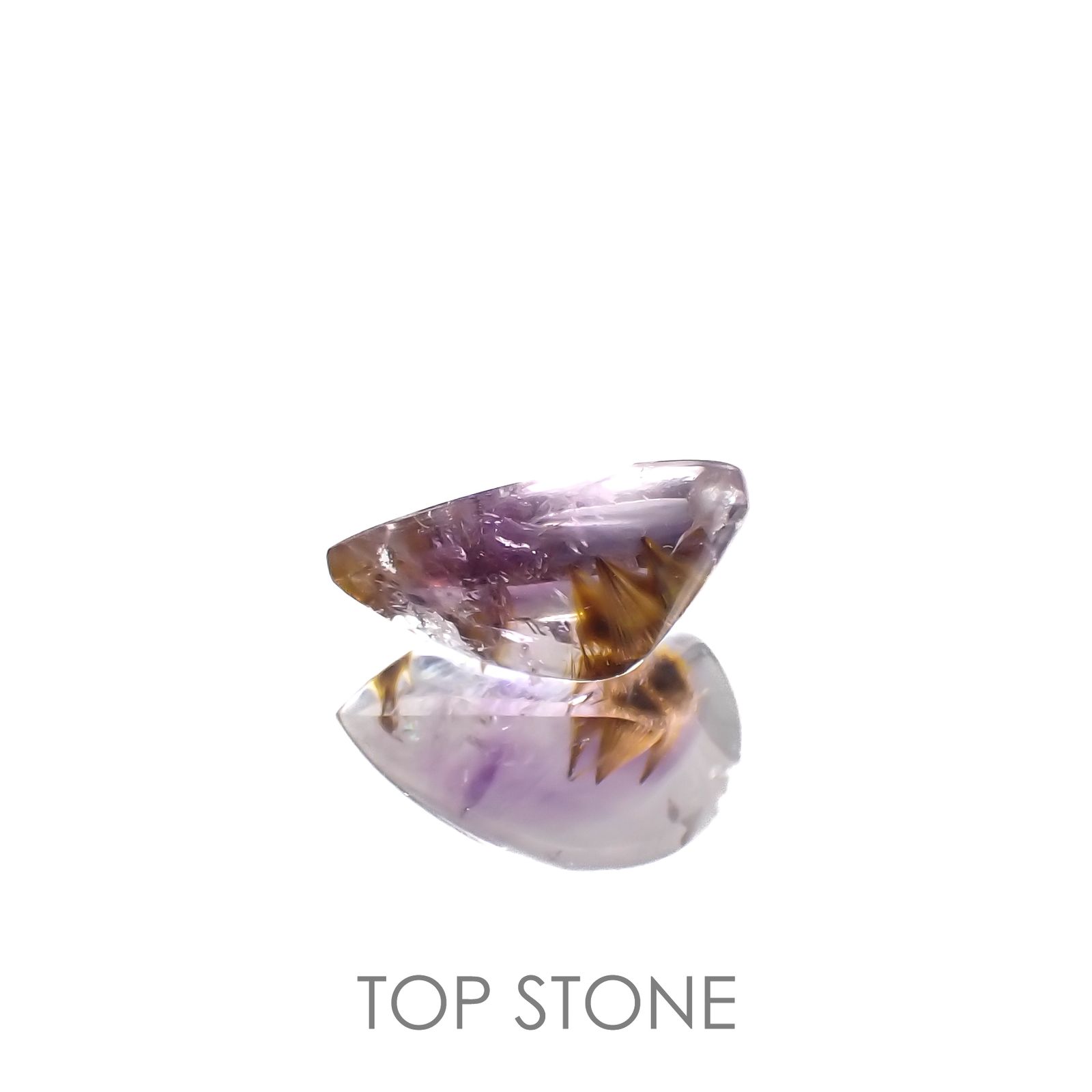 ゲーサイトインアメジスト ブラジル産 4.49ct[220917936]14.2x9.6mm前後