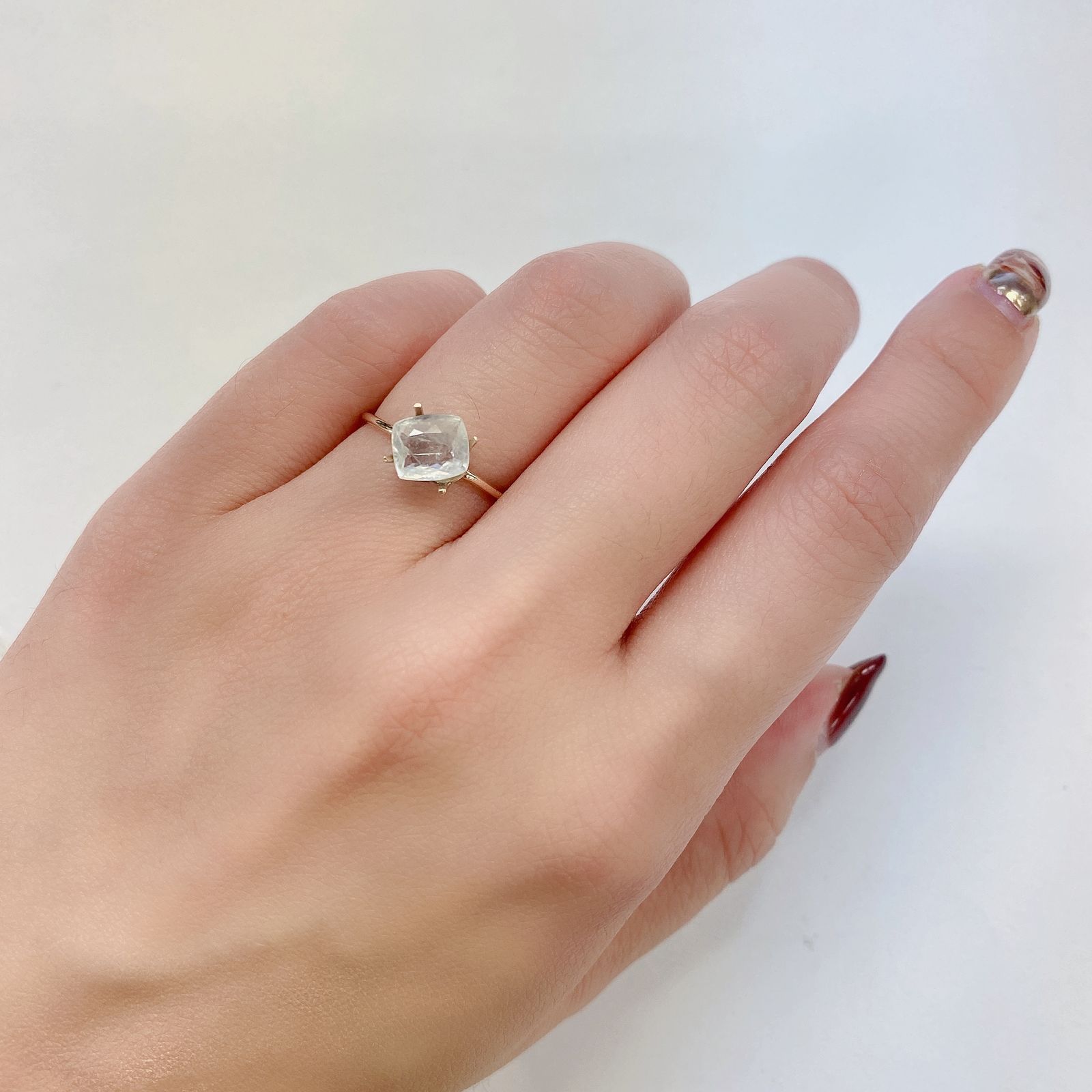 ユークレース(宝石名ユークレース)ブラジル産 1.181ct ソ付(彩珠)[230522045]7.2x6.2mm前後
