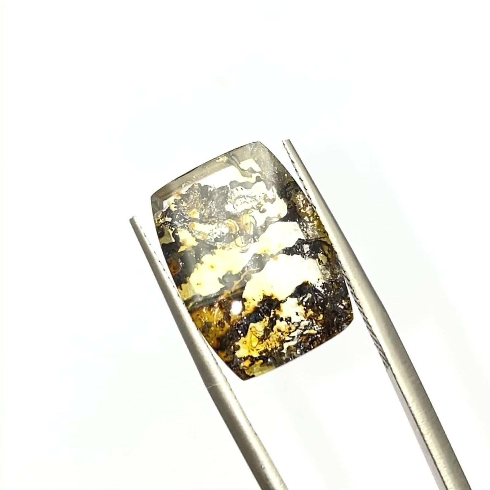 デンドリテック(ブラジル産) 75ct 日本画の様な美しさ クオリティの高い1点 デンドリチッククォーツ ブラジル産 7.75ct[230120004]16.3x11.9mm前後