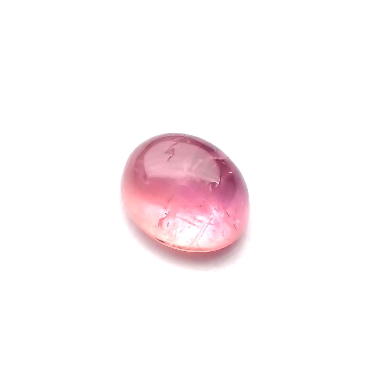 ペツォッタイトキャッツアイ(ラズベリル)(宝石名ペツォッタイト・キャッツアイ) マダガスカル産 0.481ct ソ付(彩珠)[210811977]5×4mm前後
