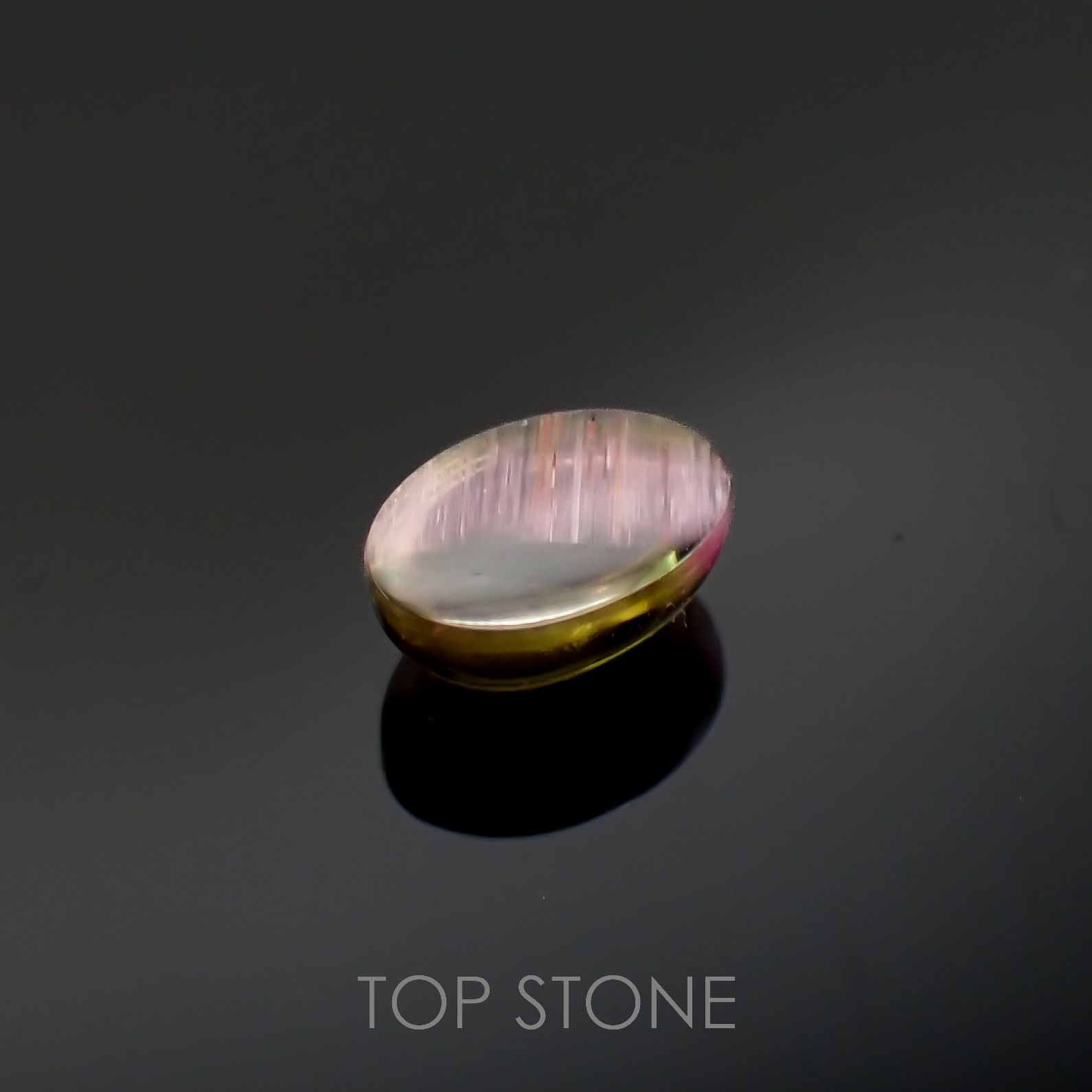 バイカラートルマリンキャッツアイ ブラジル産 0.97ct[221018601]7.1x5.1mm前後