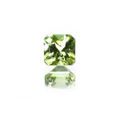 ◇アッシャーカット◇ペリドット(宝石名ペリドット) パキスタン産 0.84ct 識別済[211013487]5.1×5.1mm前後