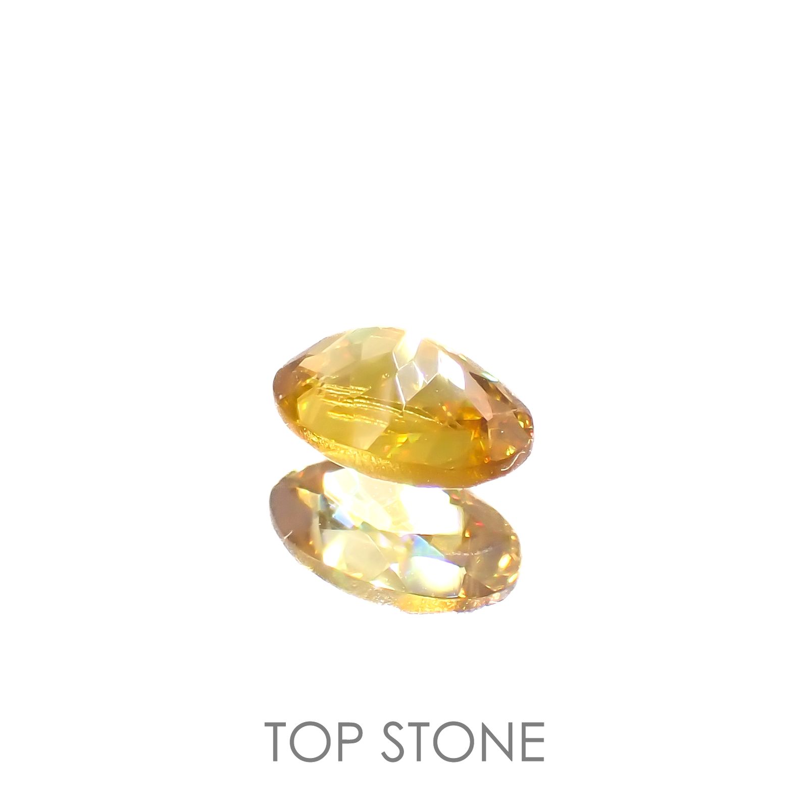 ゴールデンスフェーン(宝石名スフェーン)ナミビア産 0.56ct 識別済[220616573]6x4.1mm前後