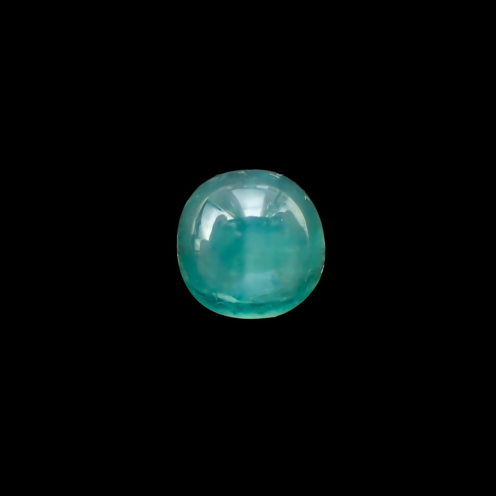 エメラルドキャッツアイ(宝石名エメラルド)コロンビア産 0.77ct 識別済[220115187]5.4x5.3mm前後