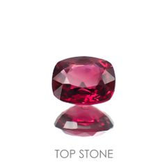 レッドスピネル(宝石名スピネル)ビルマ/マダガスカル産 0.75ct 識別済[220817541]5.9x4.9mm前後