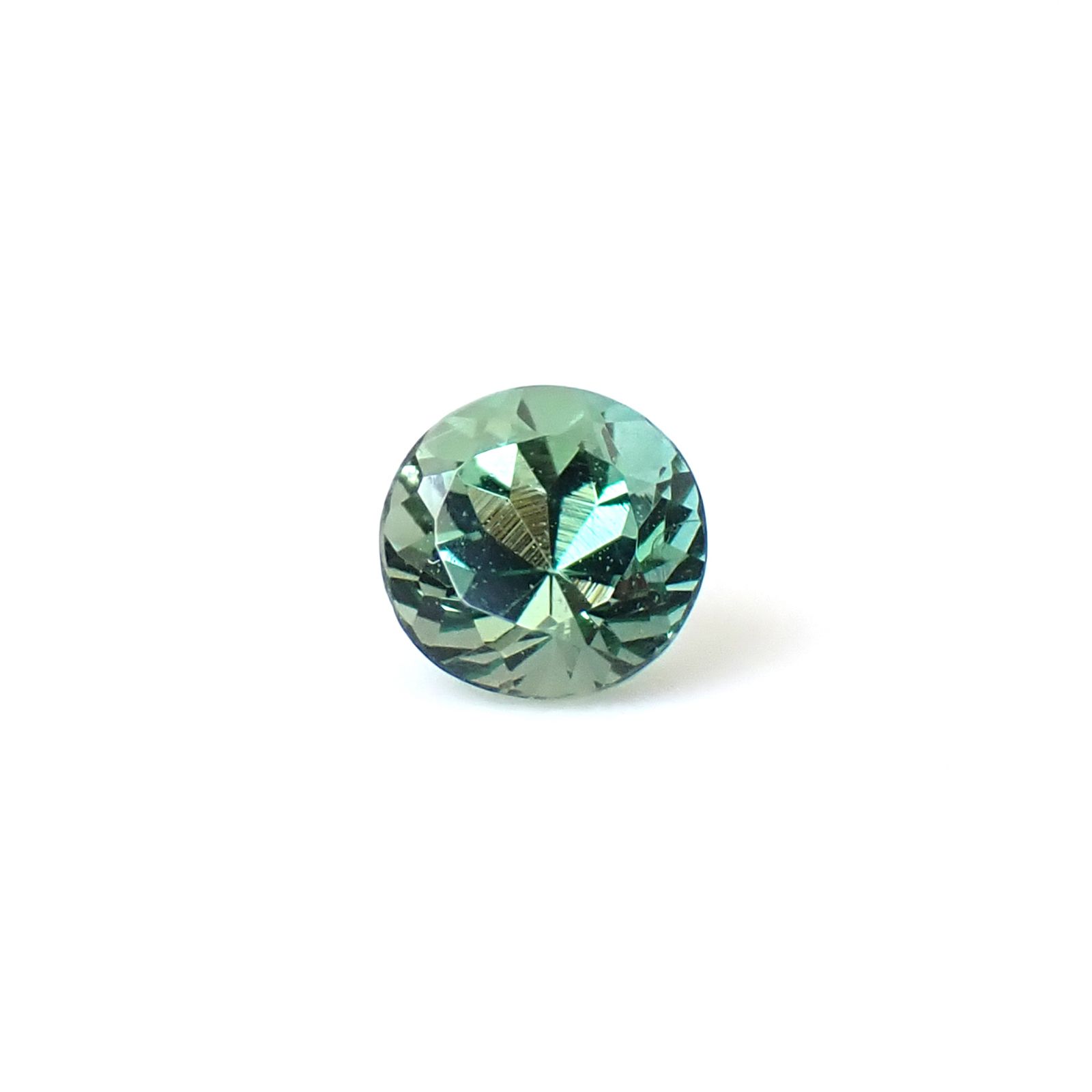 グリーンゾイサイト(宝石名グリーン・ゾイサイト)タンザニア産 識別済 0.24ct / 3.7x3.6mm前後 [260932850]