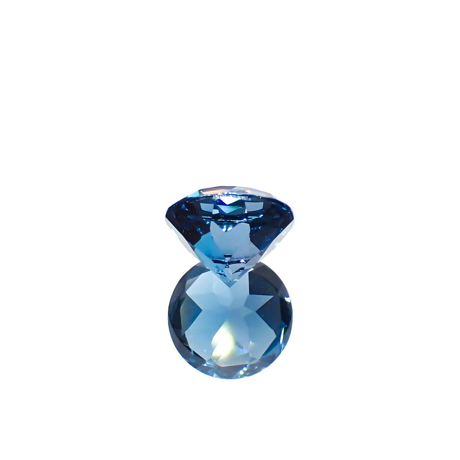 ロンドンブルートパーズ ブラジル産 1.67ct[221219303]7.1x7.1mm前後