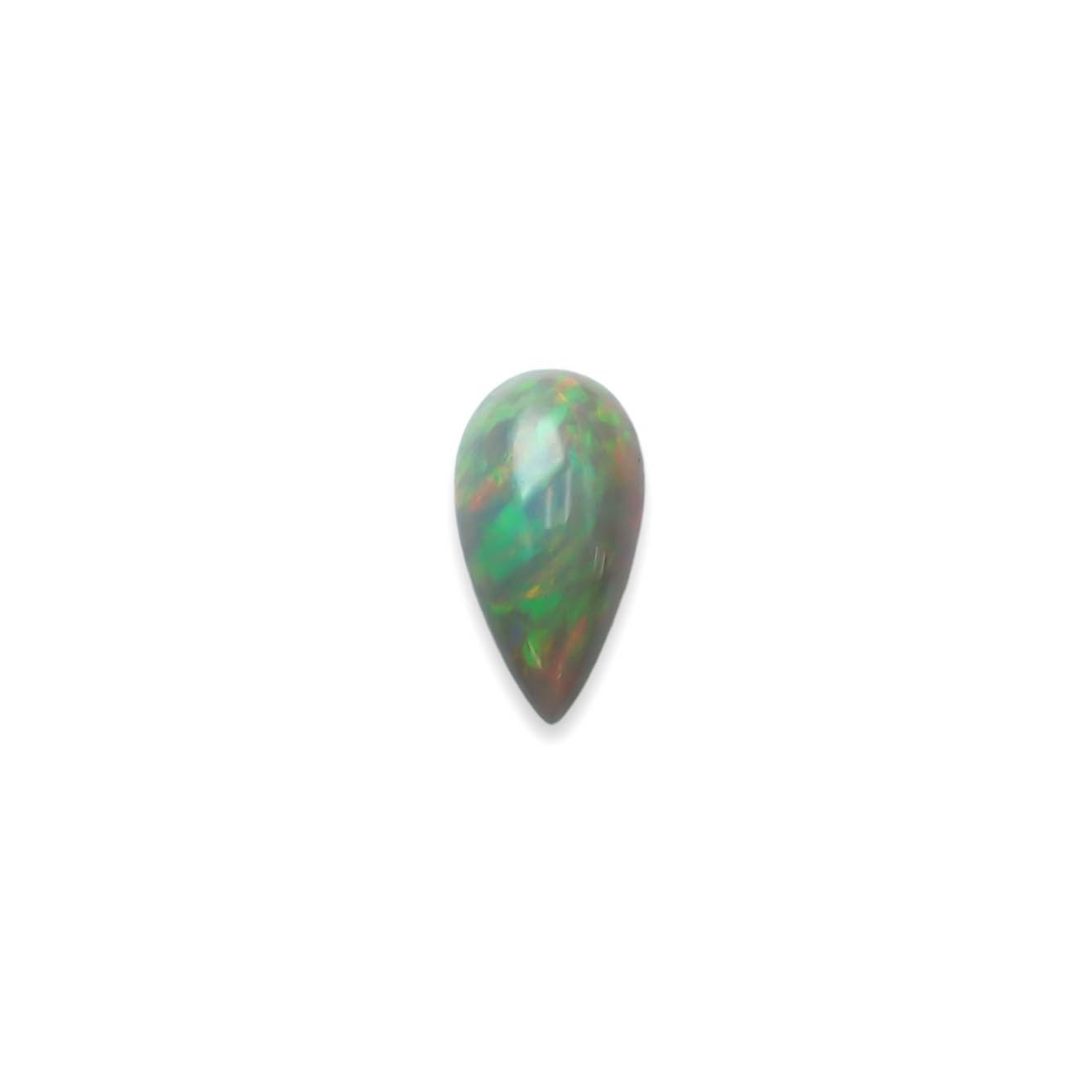 ブラックオパール(宝石名オパール/加熱処理)エチオピア産 13.06ct 識別済[240226263]26x13.6mm前後