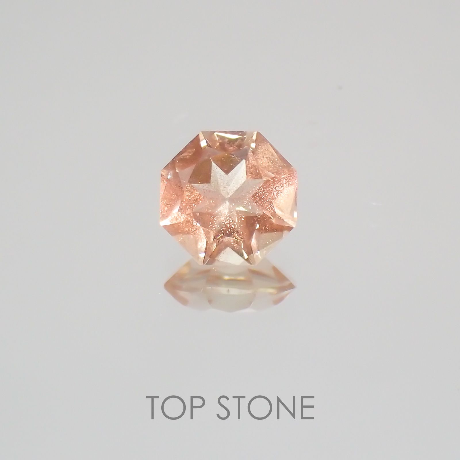 ◇オクタゴンカット◇オレゴンサンストーンSA  アメリカ産 ルース 0.44ct[210210040]5×5mm前後
