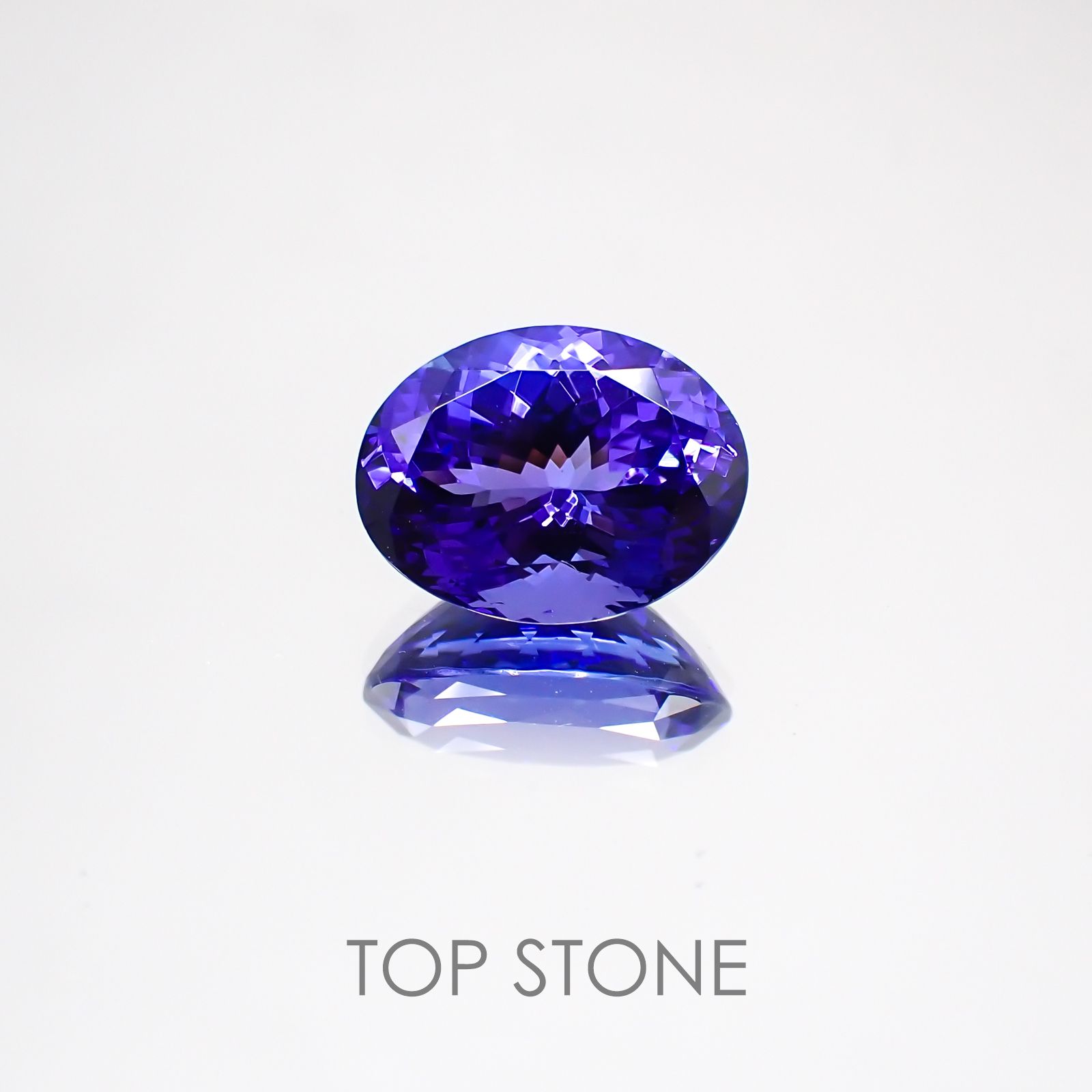 タンザナイト(宝石名タンザナイト) タンザニア産 4.242ct ソ付(彩珠)[210310318]11.5×8.8mm前後