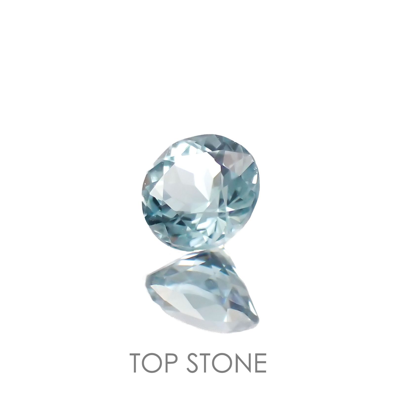 ブルートルマリン(宝石名トルマリン)アフガニスタン産 0.22ct 識別済[221018390]3.8x3.7mm前後
