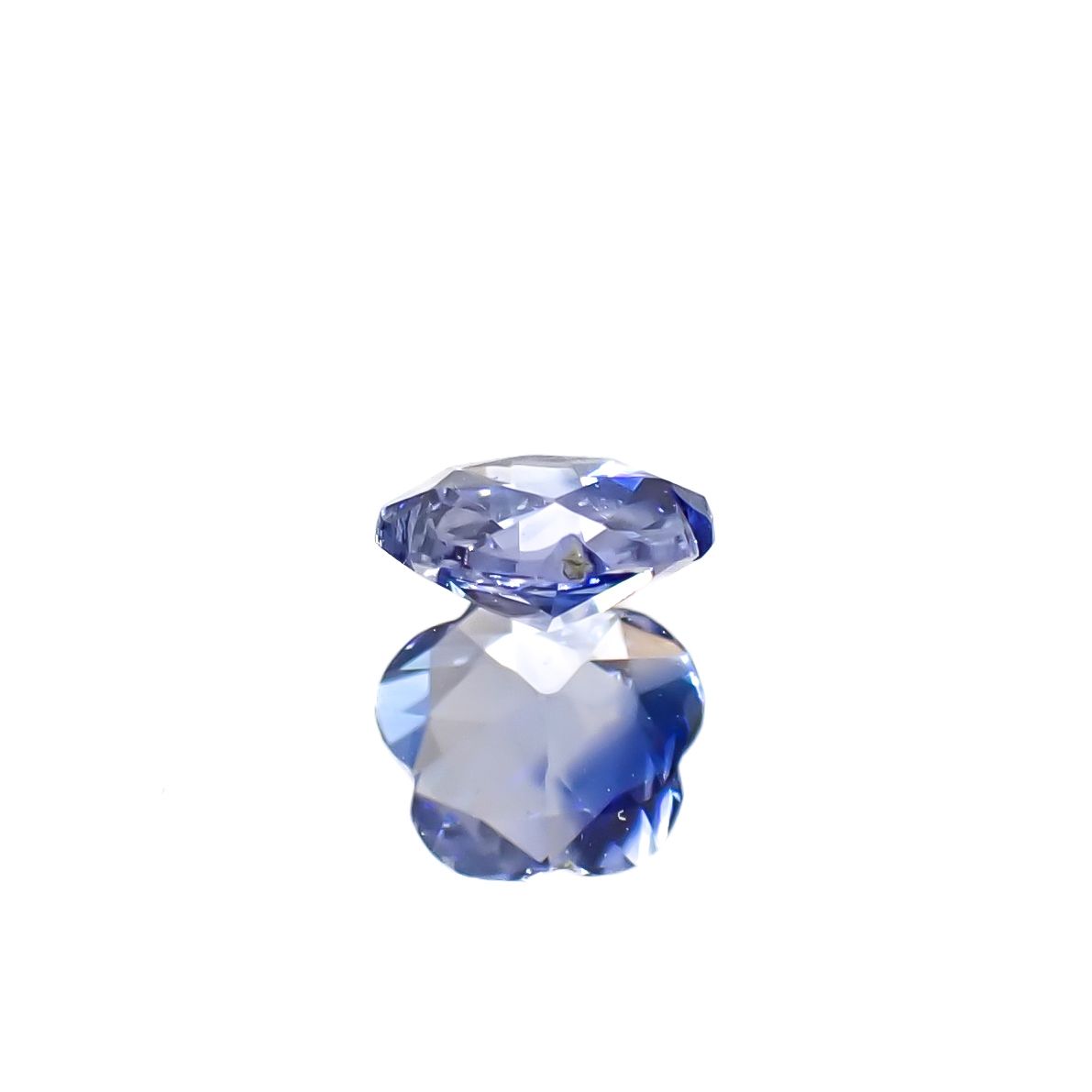 ◇カスタム・フラワーカット◇バイカラーサファイア スリランカ/マダガスカル産 0.35ct[240929078]4.4x4.5mm前後