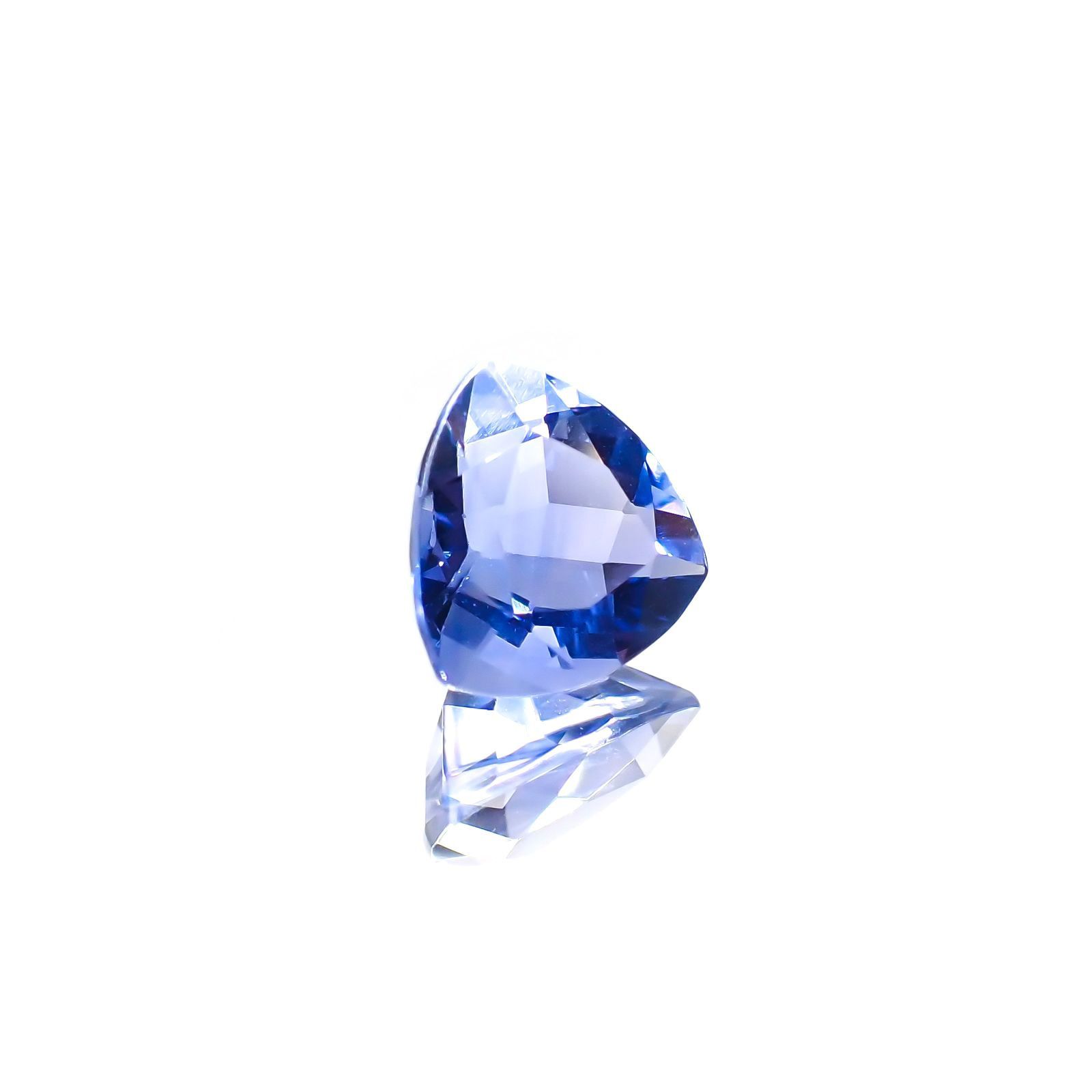 <ランダムセレクト1個販売> カラーチェンジフローライト トリリアントカット ブラジル産 2.10ct前後 / 8.1x8.1mm前後 [210913380]