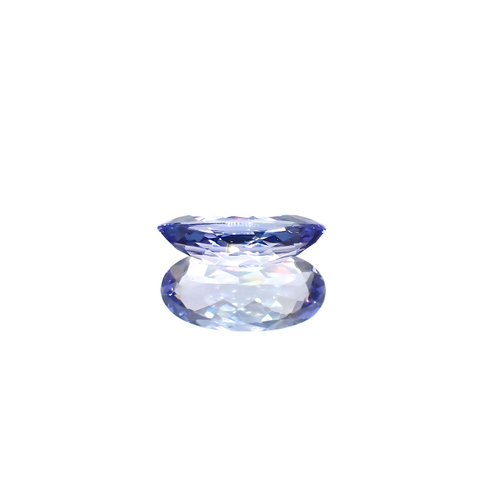 バイカラータンザナイト(宝石名タンザナイト)タンザニア産 1.13ct 識別済[231224648]9.8x5.1mm前後