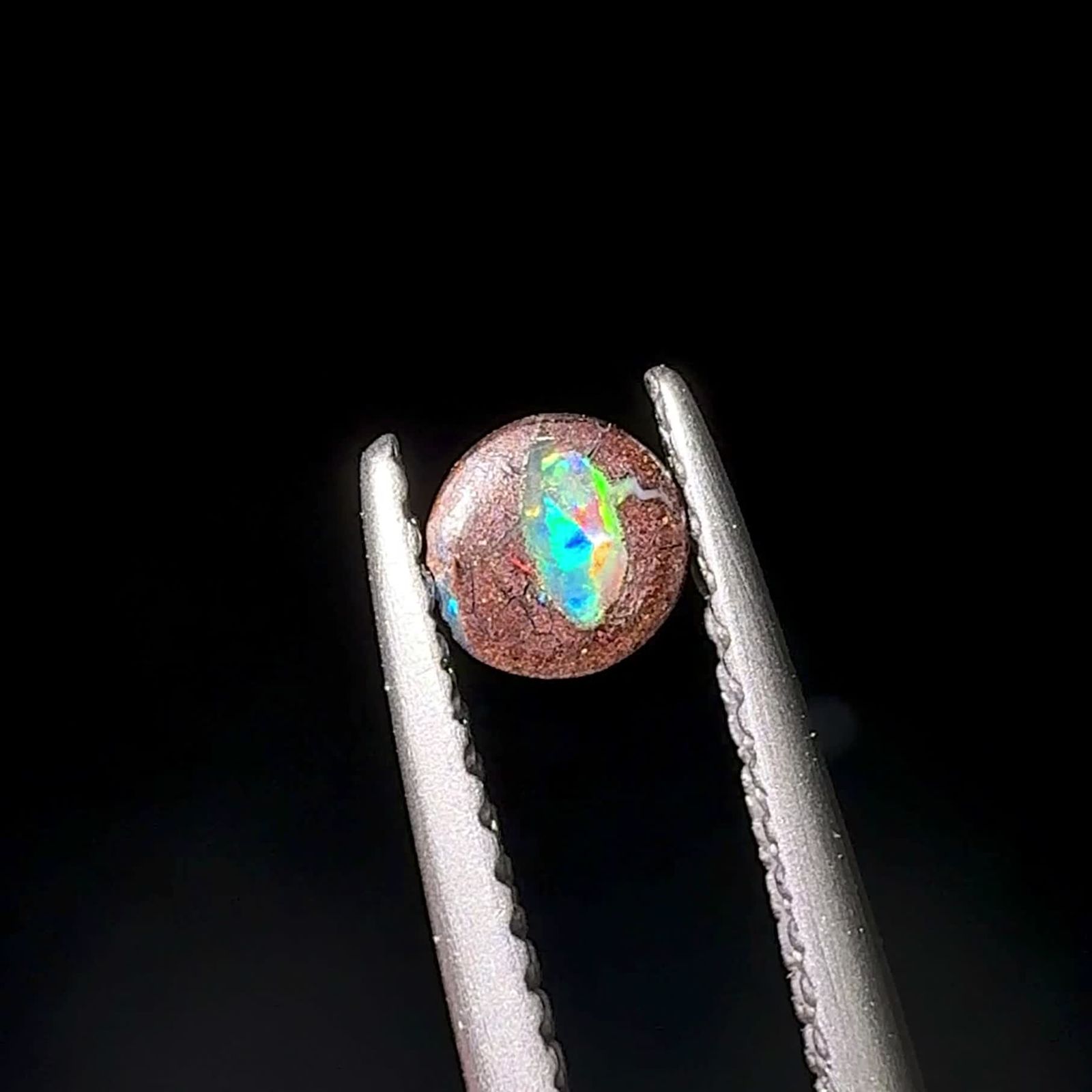 ウッドオパール オーストラリア産 0.16ct / 4x3.9mm前後 [251131299