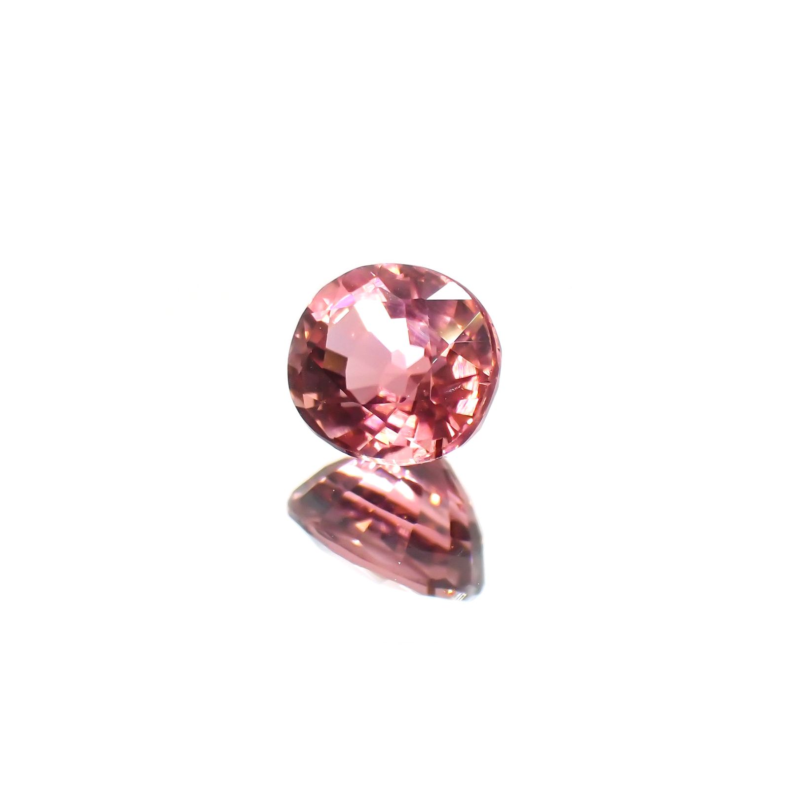 ローズピンクトルマリン(宝石名ピンク・トルマリン)ブラジル/アフリカ産 1.08ct 識別済[220114868]6.5x5.8mm前後