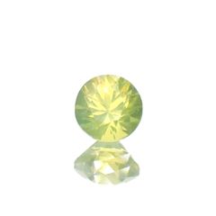 クリソベリル(宝石名クリソベリル)スリランカ産 0.28ct 識別済[230622491]3.8x3.8mm前後