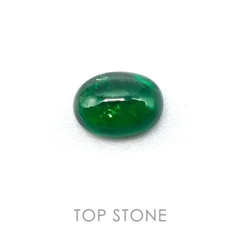 ツァボライト(宝石名グリーン グロッシュラー・ガーネット)タンザニア産 1.06ct 識別済[220717140]7.1x5.2mm前後