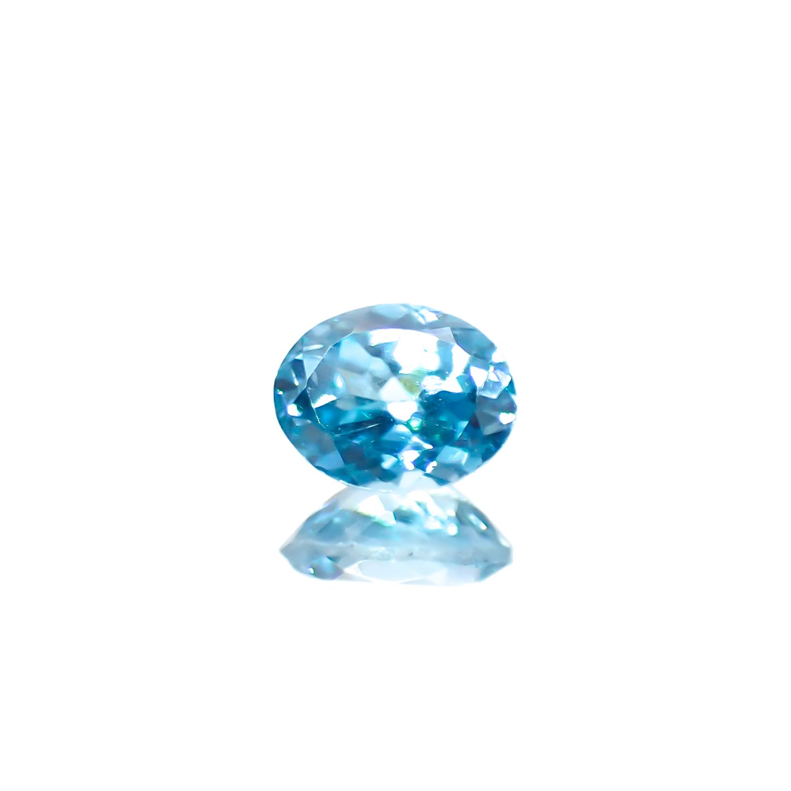 ブルージルコン カンボジア産 0.51ct[240728508]5x4mm前後