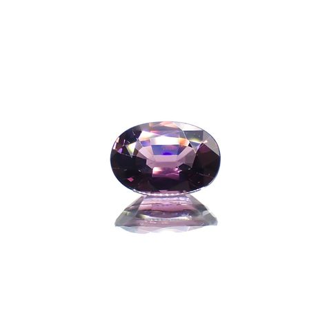 パープルスピネル(宝石名スピネル)ビルマ産 識別済 1.96ct / 9.1x6.4mm前後 [231124301]