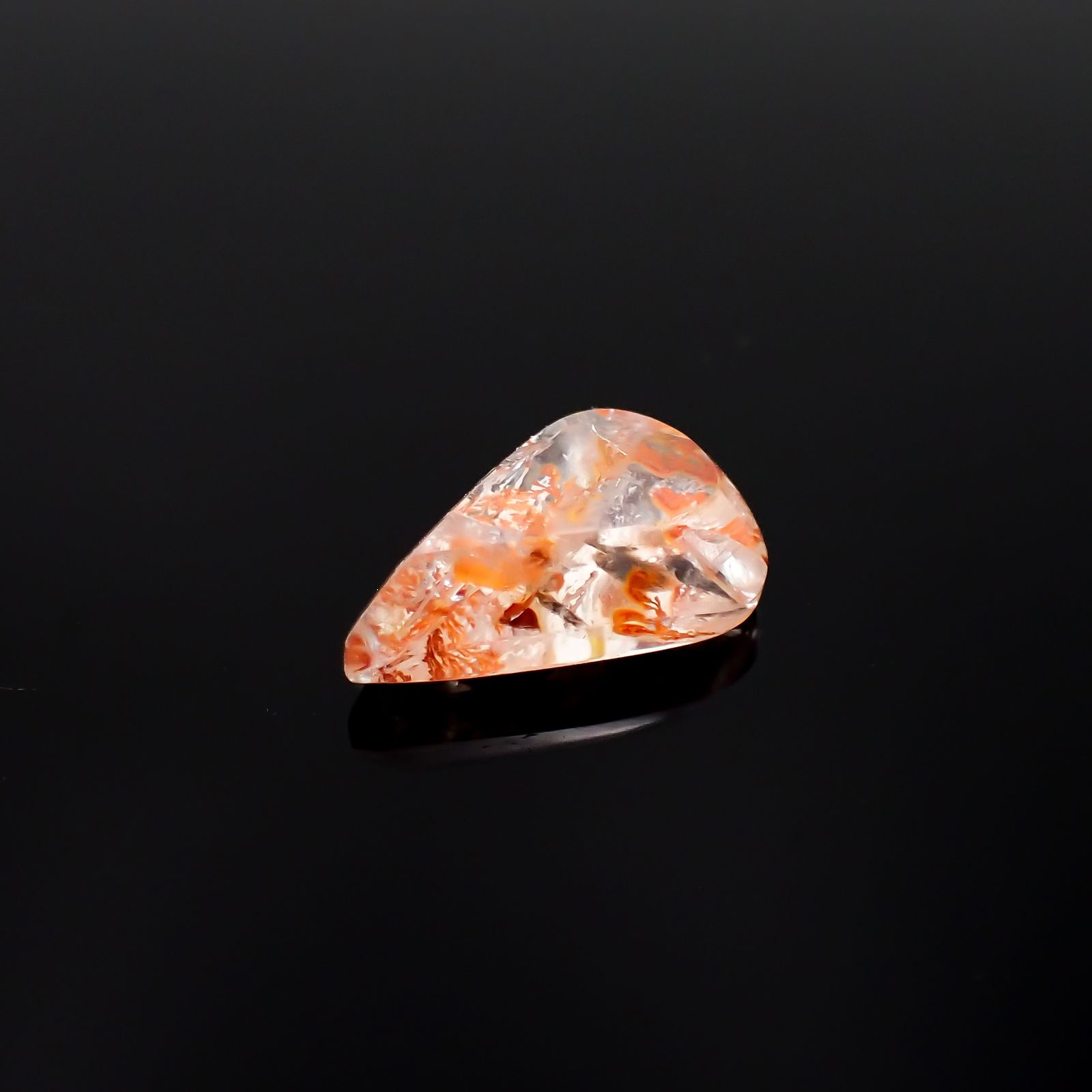 レッドデンドリチッククォーツ ブラジル産 5.68ct[230321128]15.8x11.1mm前後
