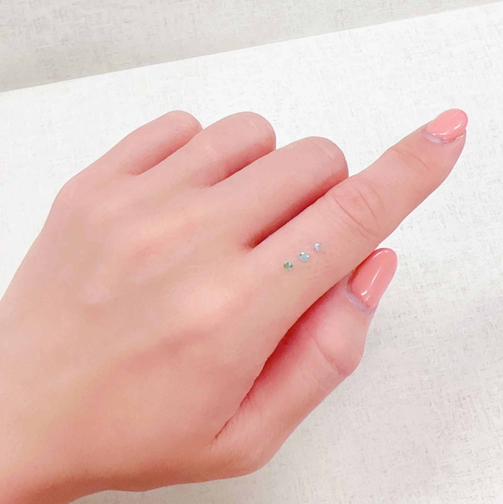 パライバトルマリン カラーグラデーション3pcsセット ブラジル産 0.084ct(3pcs合計)[230220497]2x2mm前後