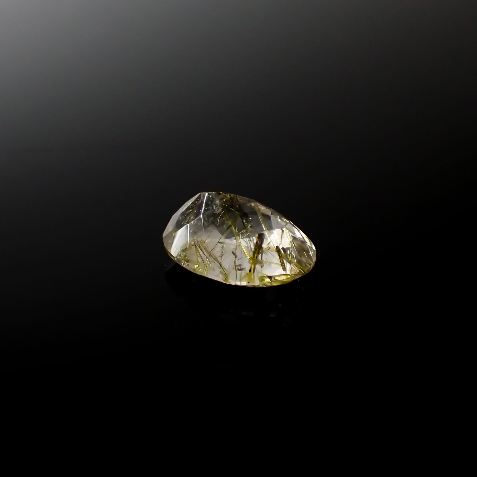 エピドートインクォーツ ブラジル産 3.56ct[240427291]12.2x8.3mm前後