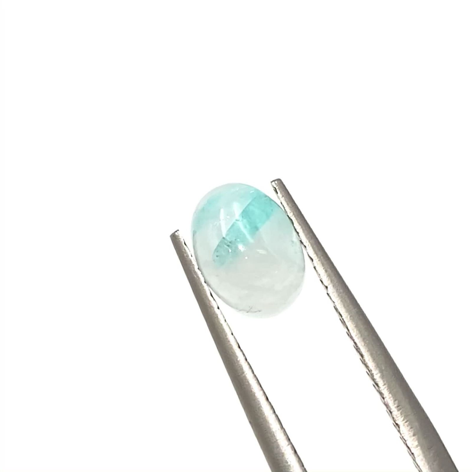 パライバトルマリンインクォーツ ブラジル産 0.83ct / 7.1x5.1mm前後