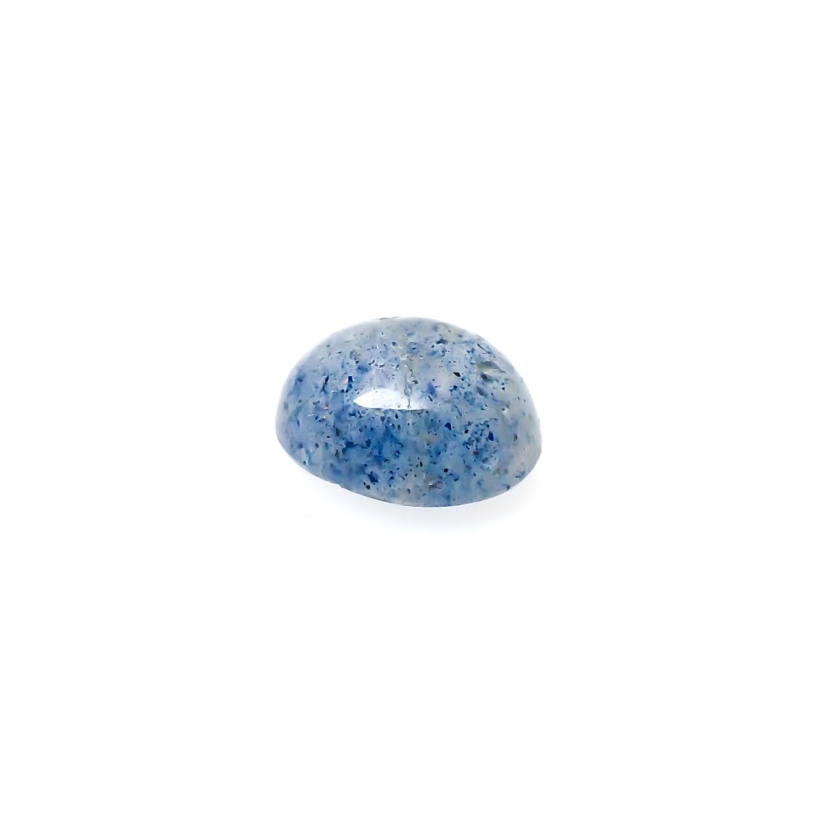 ラズライトインクォーツ(宝石名ラズライト イン クォーツ)アフガニスタン産 1.48ct 識別済[240125854]7.9x6.6mm前後
