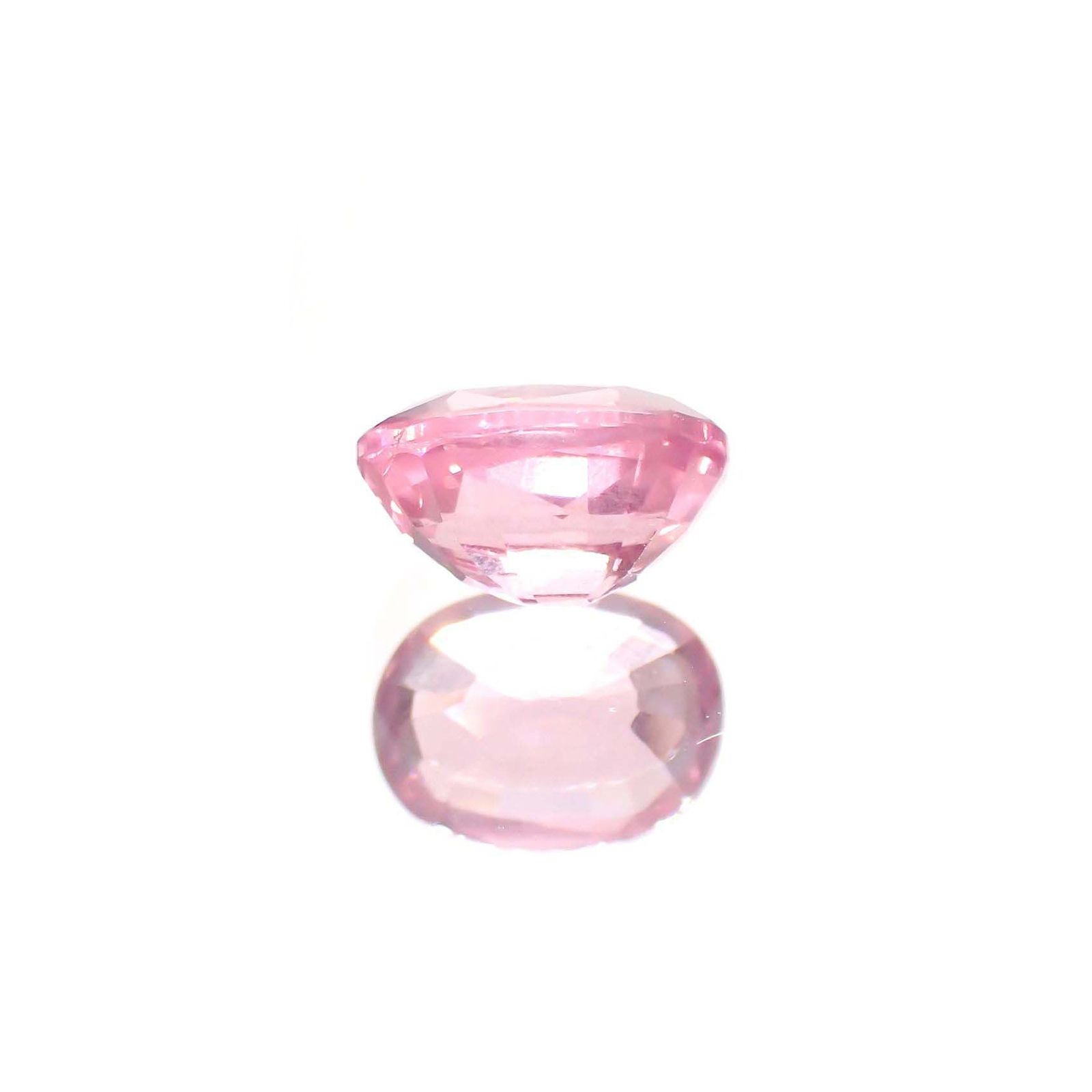 ピンクスピネル(宝石名ピンク・スピネル)タンザニア産 ソ付(彩珠) 1.414ct / 7.5x5.6mm前後 [260222574]