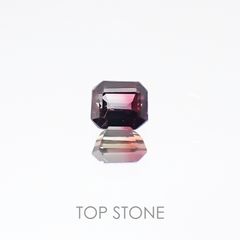 バイカラーサファイア タンザニア産 ルース 0.19ct[20106696]3.1×2.7mm前後