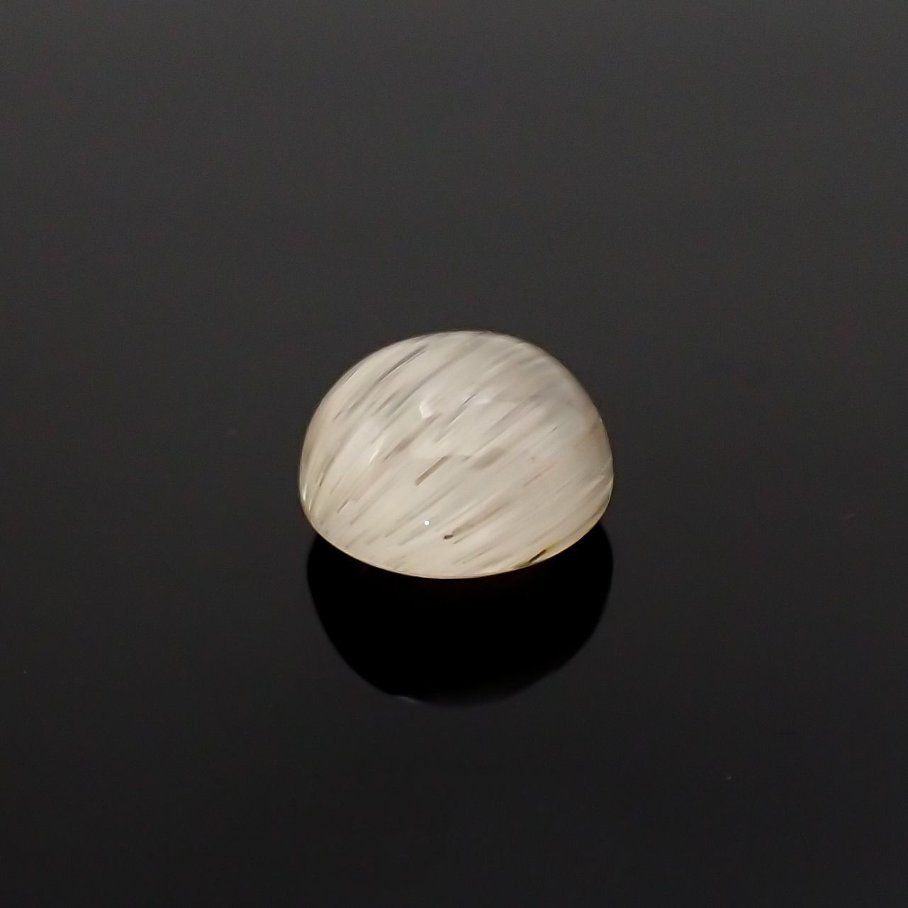 トパーズキャッツアイ ビルマ産 3.87ct[221018506]8.8x8.7mm前後