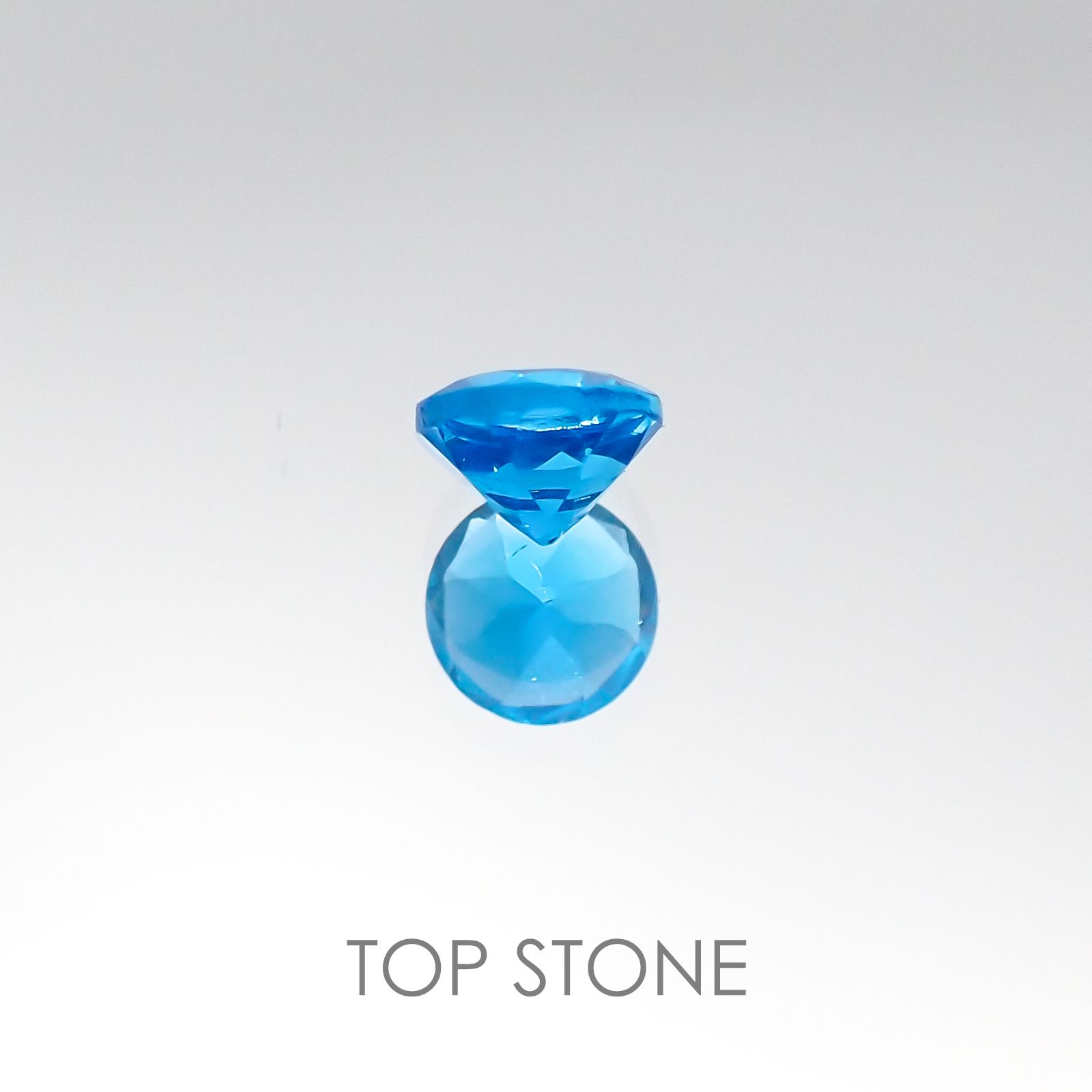 ネオンブルーアパタイト ブラジル産 ルース 0.41ct[20095960]4.5×4.5mm前後