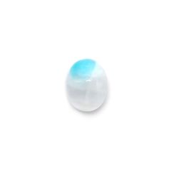 パライバトルマリンインクォーツ(宝石名トルマリンインクォーツ/別名パライバ・トルマリンインクォーツ) ブラジル産 1.831ct ソ付(宝貴協)[210611242]9.1×7.1mm前後
