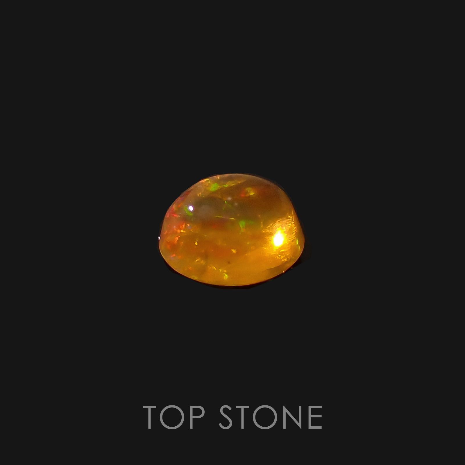 ファイヤーオパール メキシコ産 ルース 0.4ct[20095110]5.3×4.6mm前後