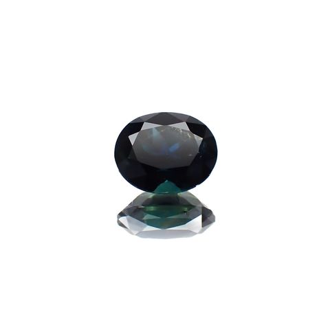 ゴールドシーンサファイア(宝石名シーン・サファイア)ケニア産 識別済 1.32ct / 7.1x5.7mm前後 [221018891]