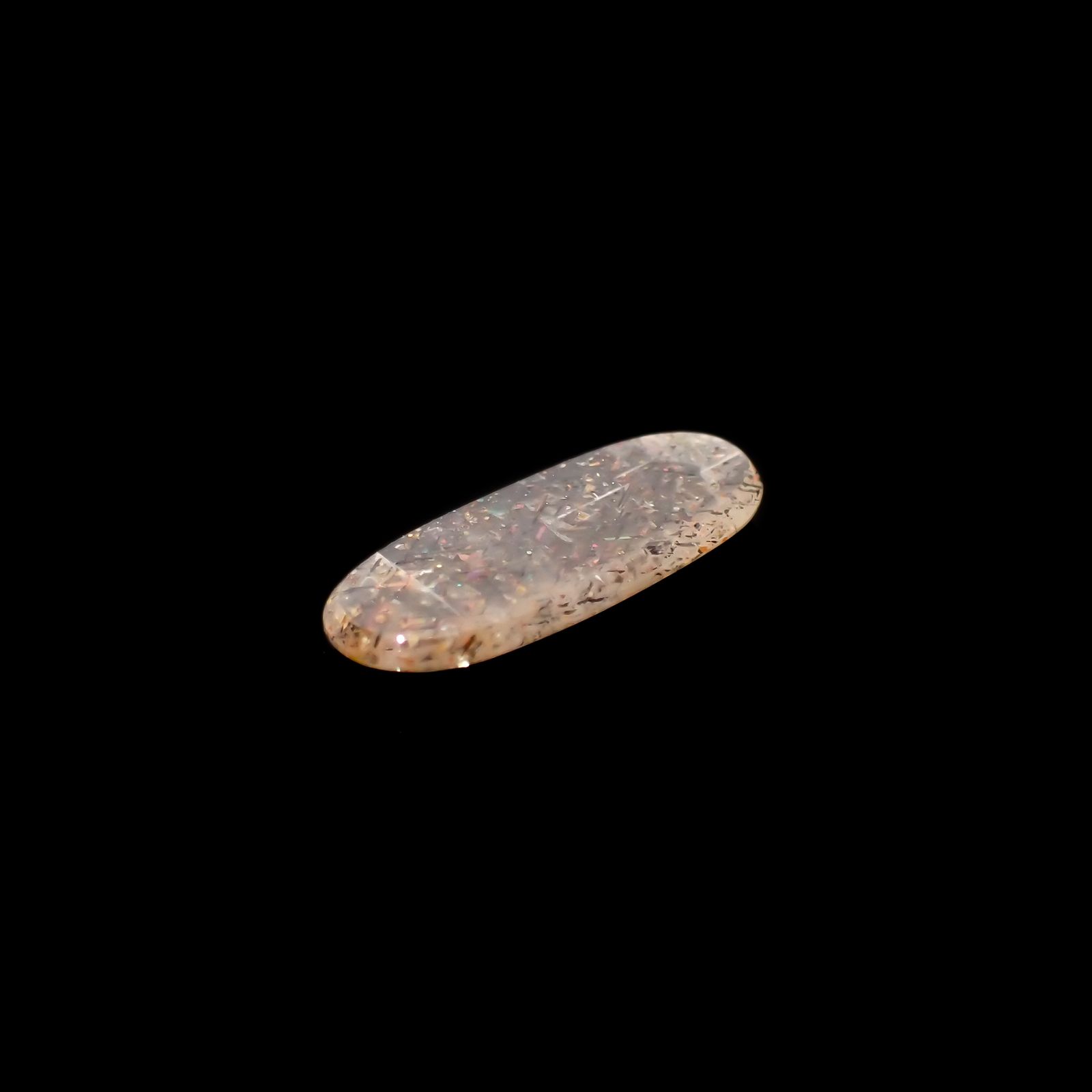 レインボーラティスサンストーン オーストラリア産 4.95ct[230421433]23.6x9.6mm前後