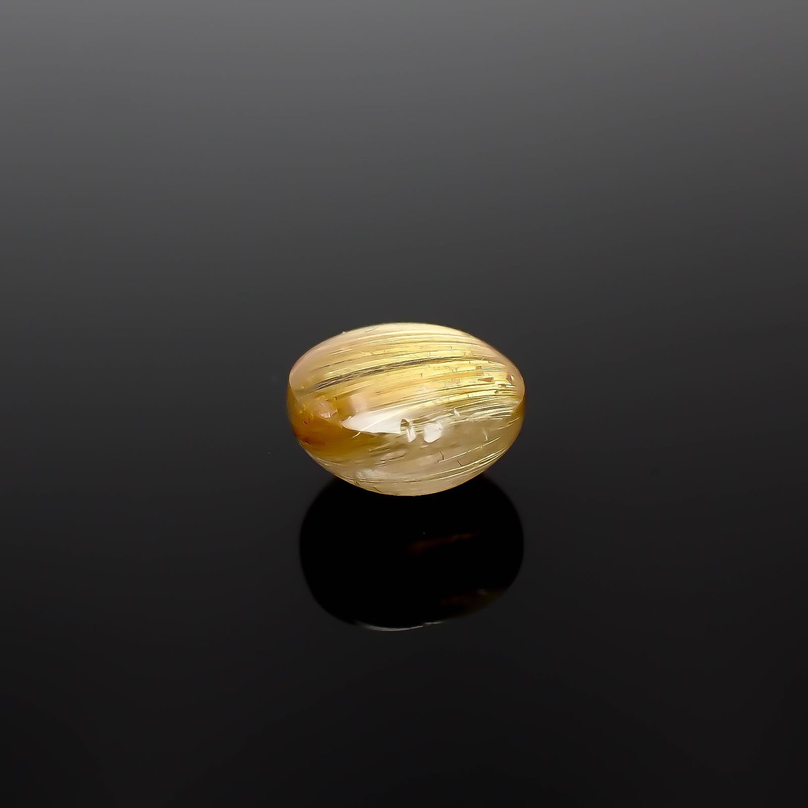 ルチルクオーツキャッツアイ ブラジル産 2.24ct[240427338]7.9x7.9mm前後