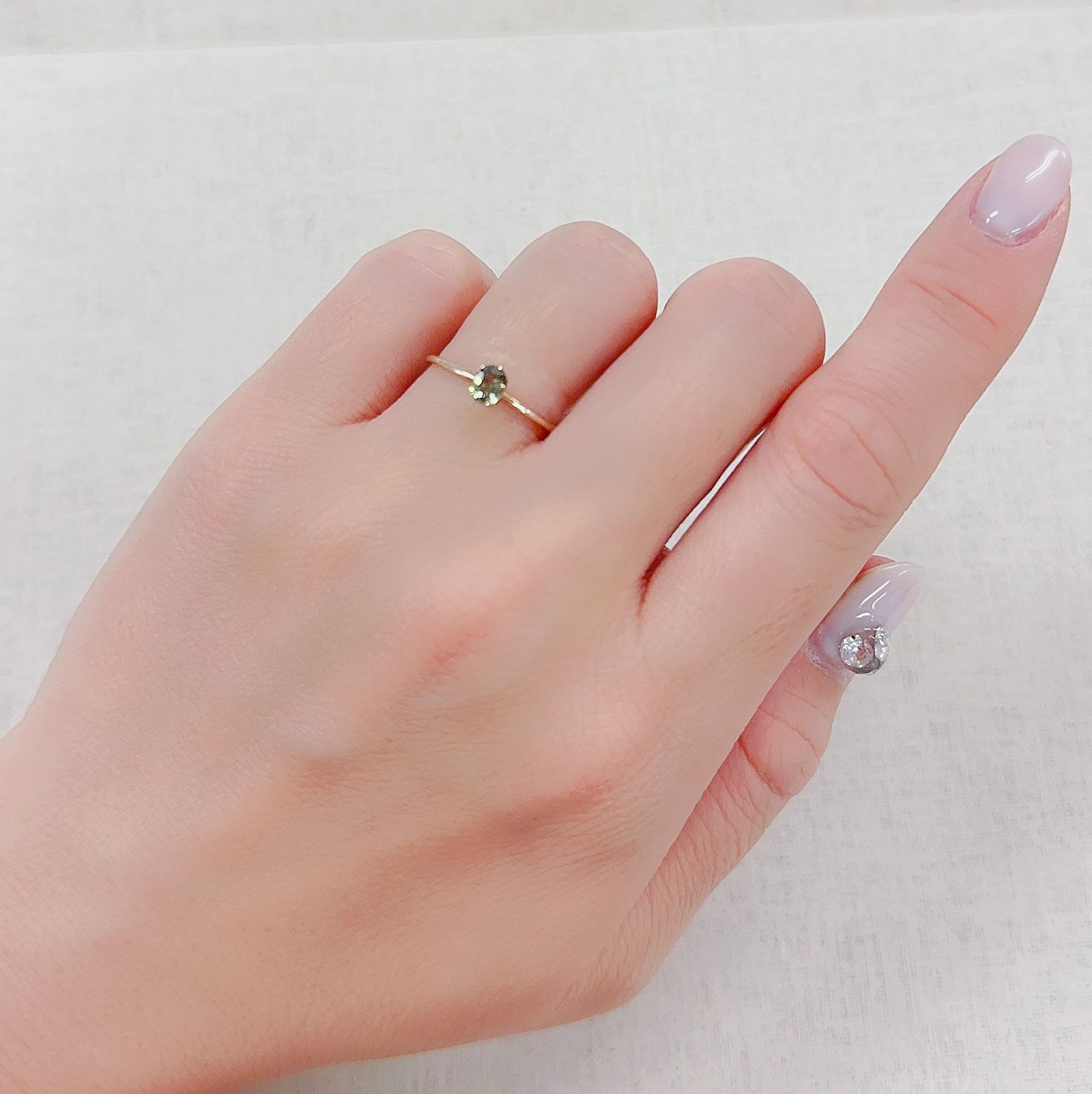 アレキサンドライト(宝石名アレキサンドライト)タンザニア産 0.33ct 識別済[230321350]4.4x3.5mm前後