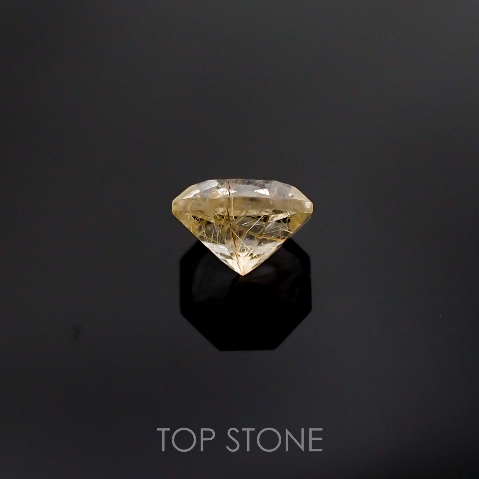 ◇オクタゴンカット◇ルチルクォーツSA ブラジル産 ルース 0.82ct[210511018]6×6mm前後