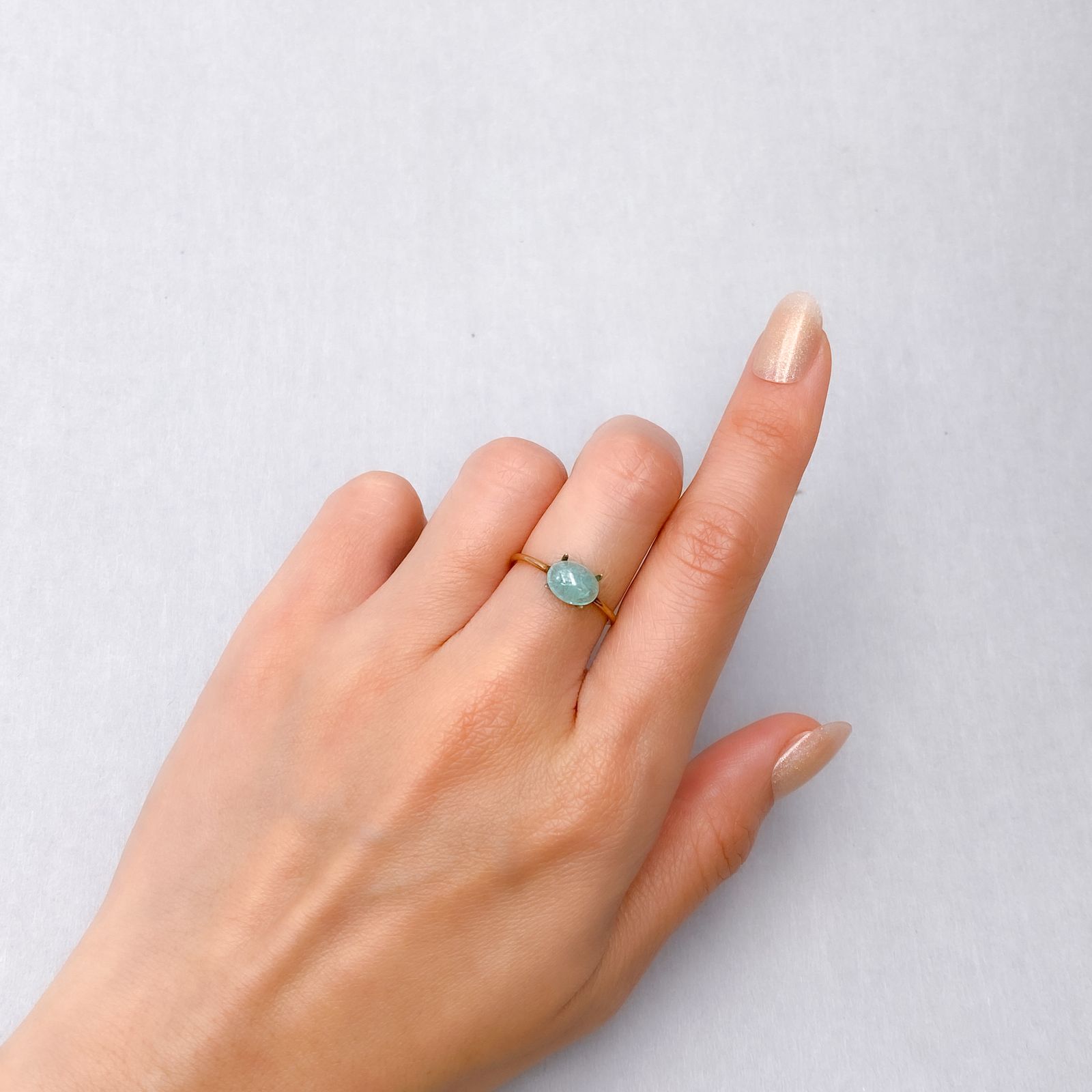 パライバトルマリン(宝石名トルマリン/別名パライバ・トルマリン)ブラジル・キントス鉱山産 1.29ct 識別済[241229544]8x6.1mm前後