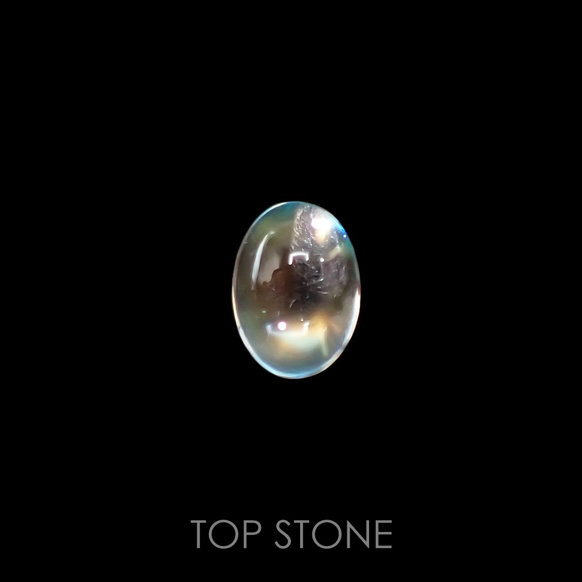 レインボームーンストーン(宝石名アンデシン)インド・タミルナードゥ州産 0.76ct 識別済[220515816]6.7x5mm前後