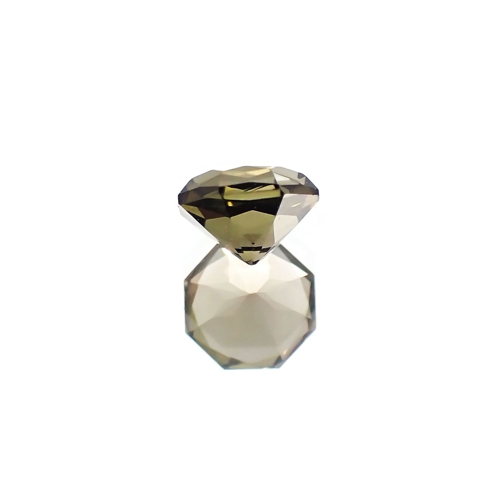 ◇オクタゴンカット◇オリーブグリーントルマリン(宝石名トルマリン)ブラジル/アフリカ産 識別済 0.56ct / 5x4.9mm前後 [231124194]