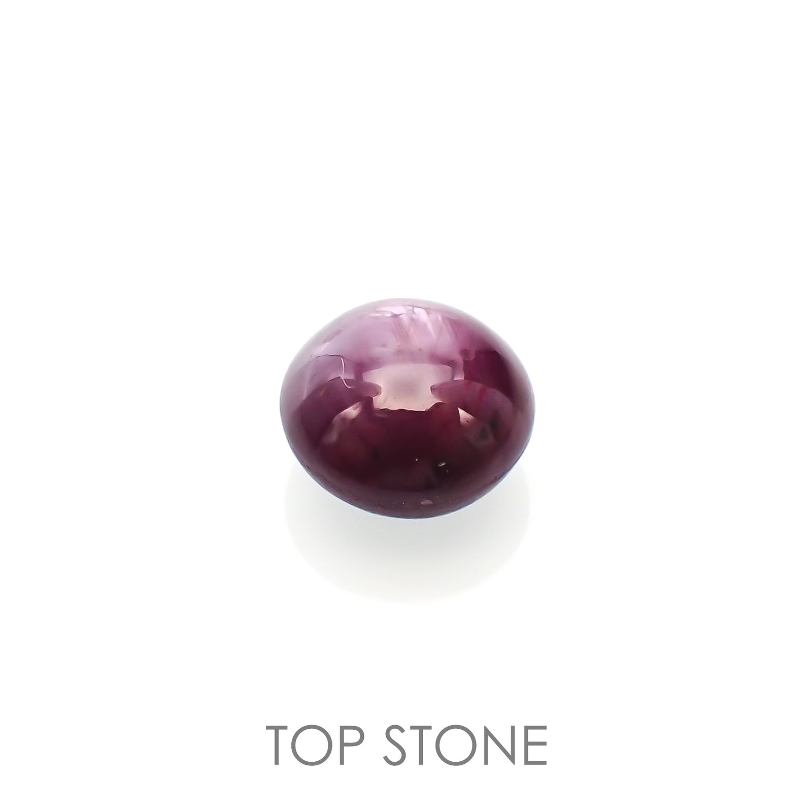 スタールビー(宝石名スター・ルビー)インド産 3.65ct 識別済[220616105]8.1x8mm前後