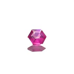 ◇ヘキサゴンカット◇ルビー 非加熱 モザンビーク産 0.11ct[240427102]3x3mm前後