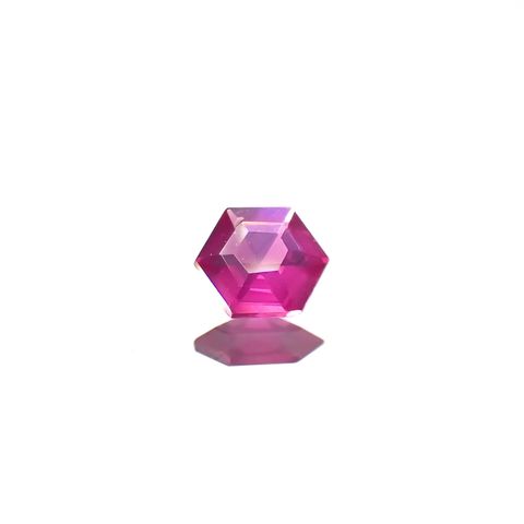 ◇ヘキサゴンカット◇ルビー 非加熱 モザンビーク産 0.11ct[240427102]3x3mm前後
