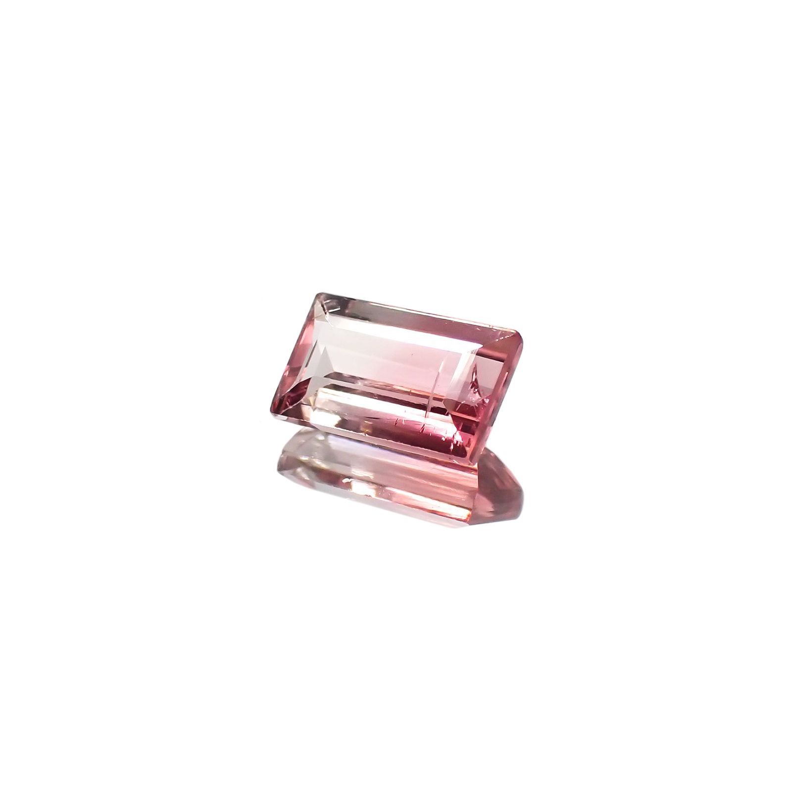 バイカラートルマリン(宝石名バイカラー・トルマリン) ブラジル産 1.08ct 識別済[210711601]7.6×4.7mm前後