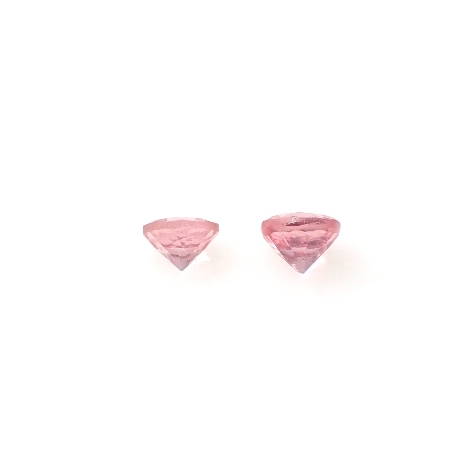 ◇ペアセット◇ピンクスピネル タンザニア産 0.43ct(2pcs合計) [250730789]3.5x3.4mm前後