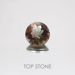バイカラーオレゴンサンストーン アメリカ産 ルース 1.61ct[210310353]8.1×8mm前後